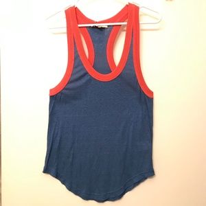 NWT IRO TYLER Blue Red Color Block Tank RARE SZ 2